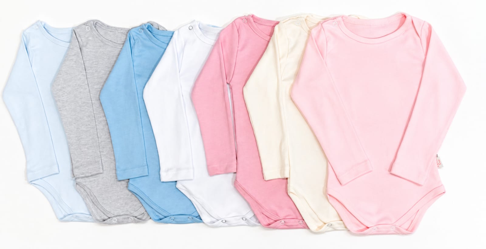 Body camiseta liso — colores surtidos de TULIPA BEBÉS
